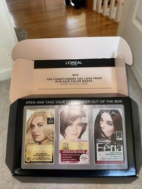 L'Oreal Trio Hair Conditioners in Gold, Pink and Silver Tubes